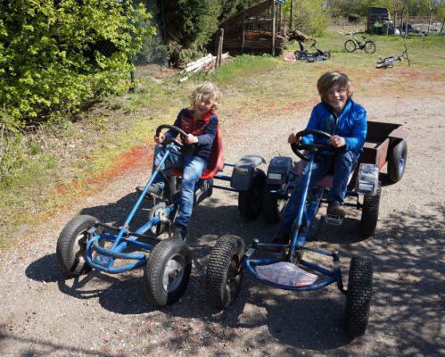 Lekker skelteren op de camping